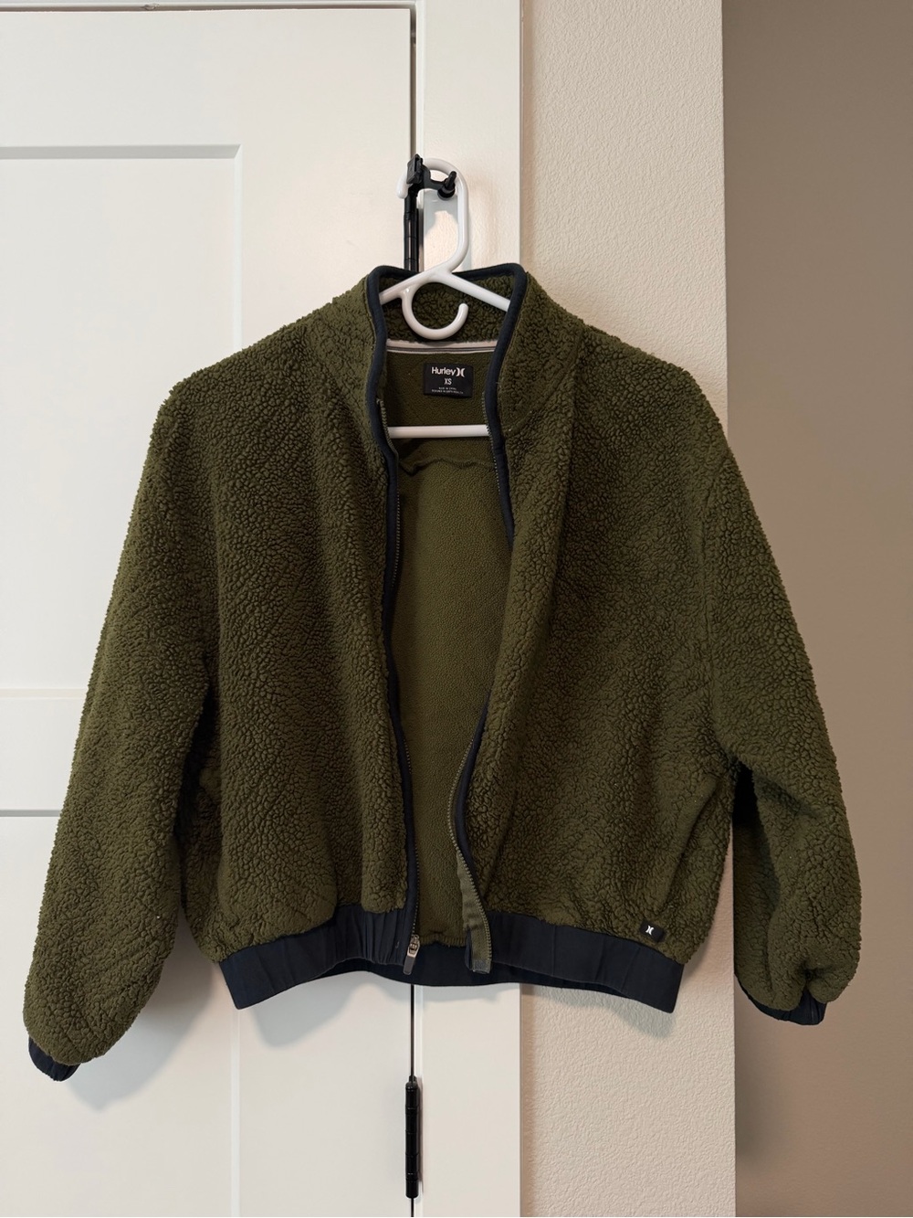 Women’s Hurley Olive Green XS Sherpa Jacket